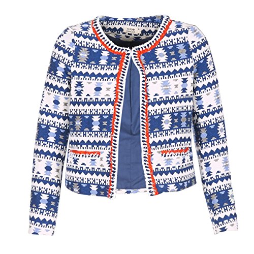 MOLLY BRACKEN BERIP Giacche Femmes Marine/Bianco/Arancio - M - Giacche/Blazer