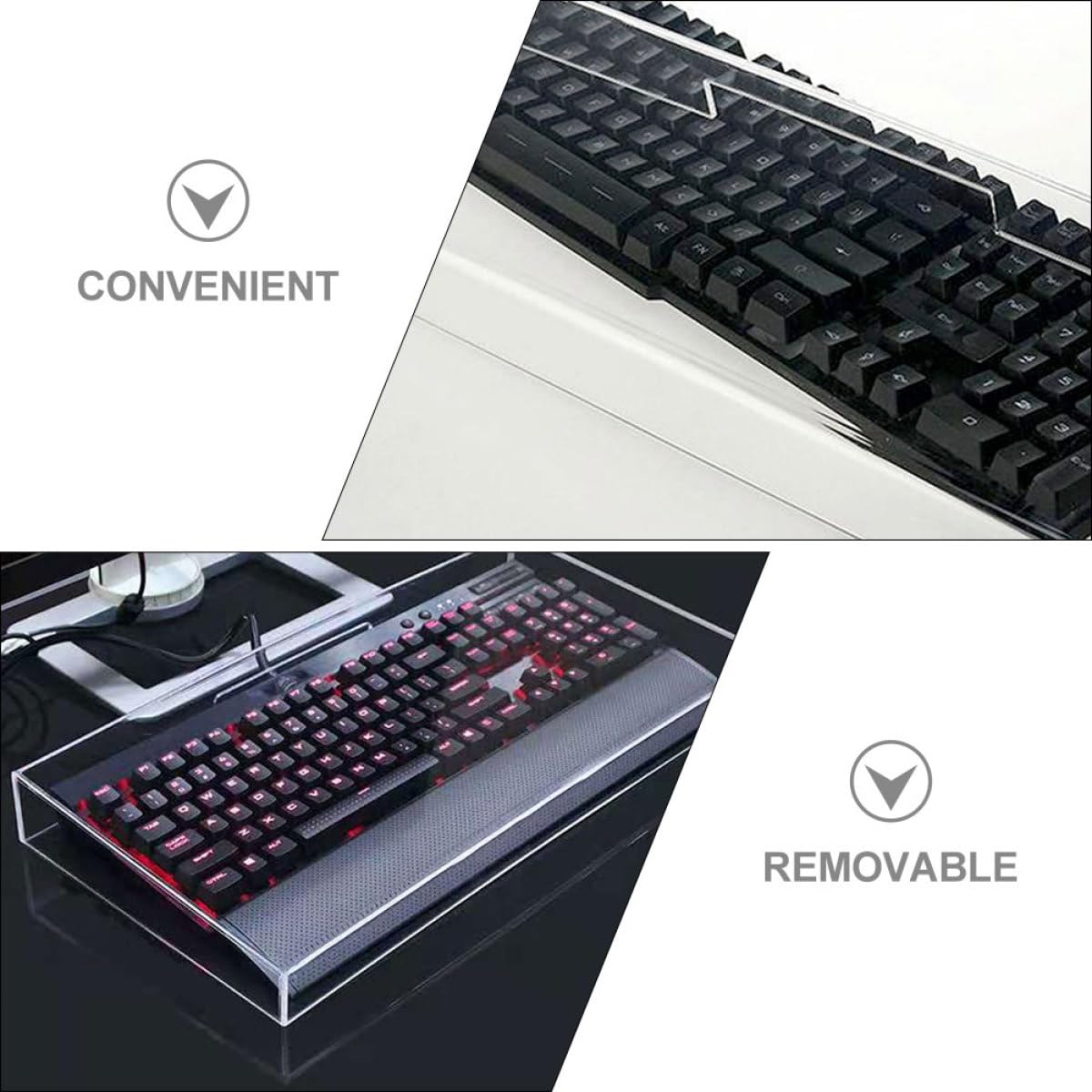 Acryl Tastaturschutzfolie Transparent Tastaturabdeckung Keyboard Cover Fürpc Büro Schreibtisch Schutz Keyboard Zubehör