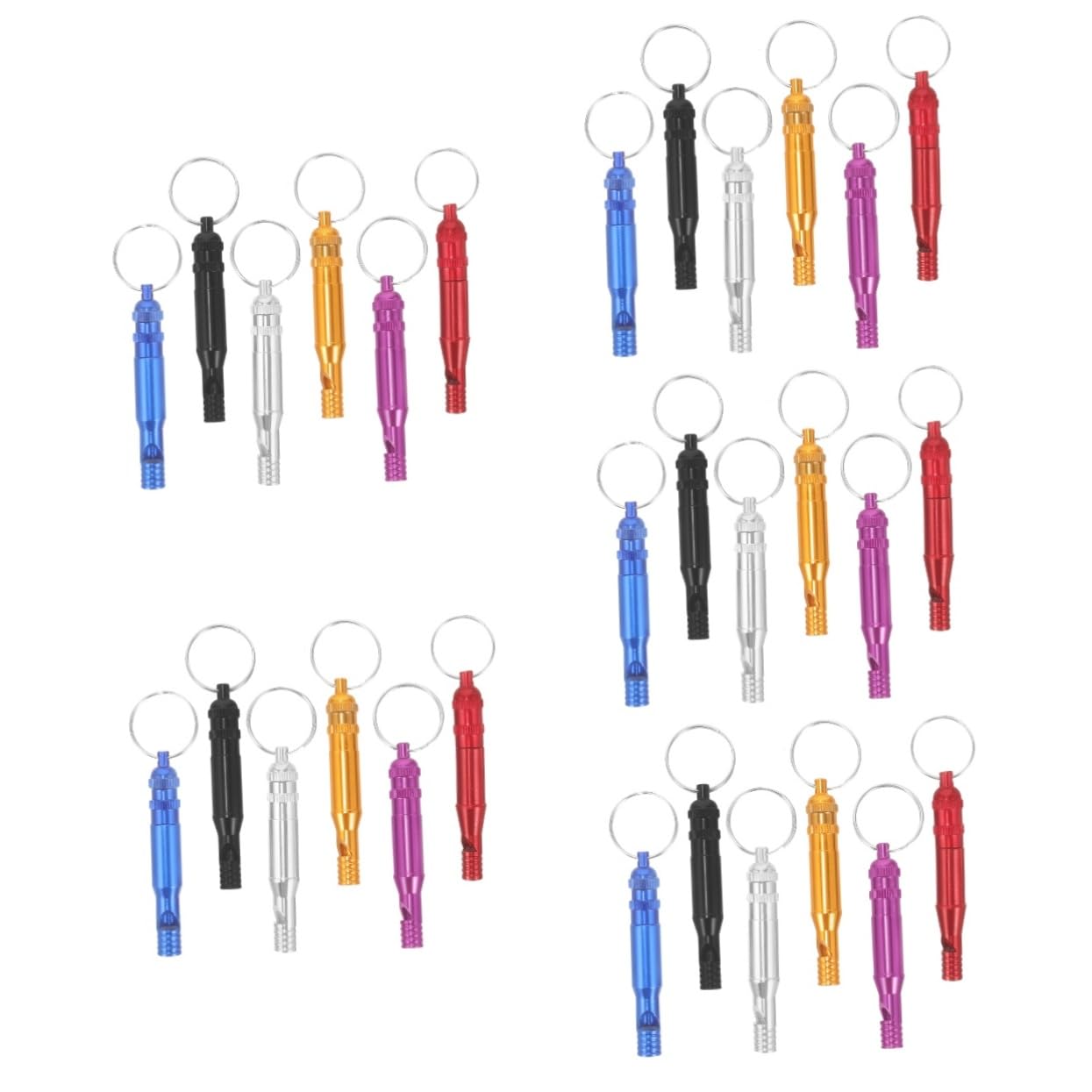 INOOMP Sifflet De Voyage Sifflets Sifflet Le Plus Fort Sifflet D'encouragement Sifflet De Pêche Sifflet Personnalisé Décor De Sifflet Porte-clés Sifflet Alliage D'aluminium