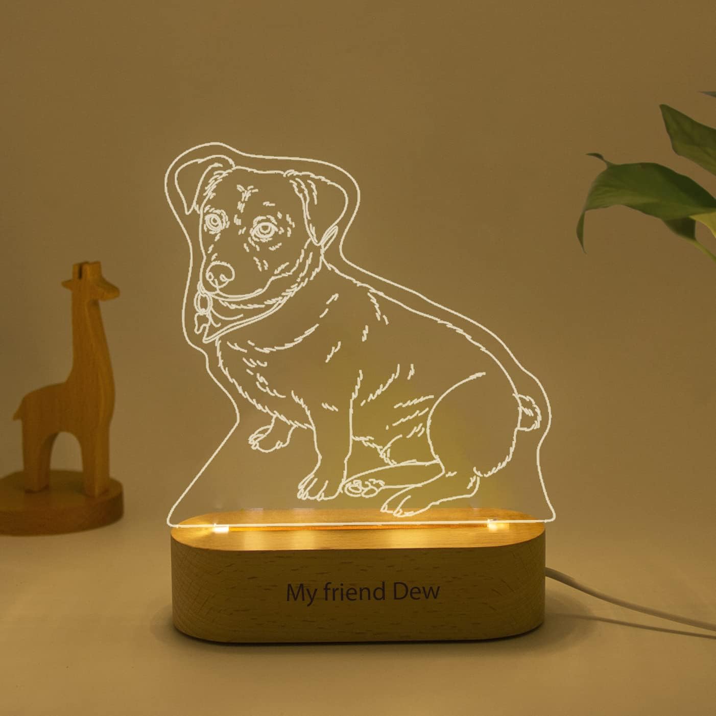 To Mother Personalized 3D Illusion Photo Table Lamp for Bedroom Custom Picture Engraved Portraits Night Light Expecting Parents to Be Unique Gifts for Women Men Her Him Mema Birthday Anniversary