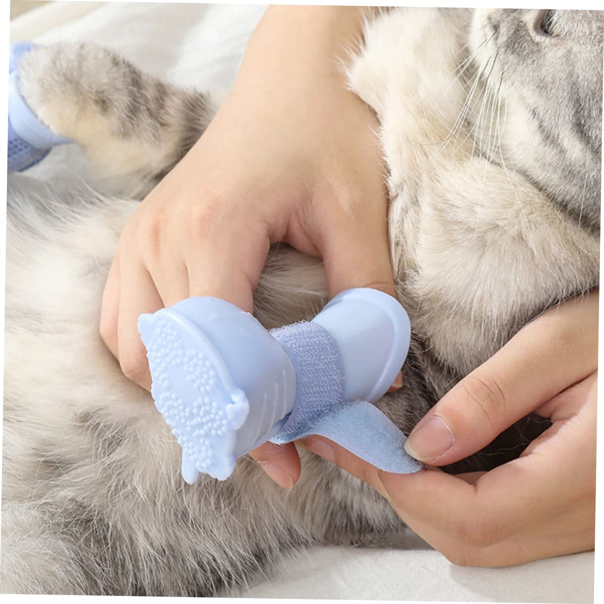 POPETPOP 5 Set di Scarpe per Cani Senza Suola E Calde Scarpe Antipioggia per Animali Domestici per I Giorni di Pioggia 4 Pezzi * 5