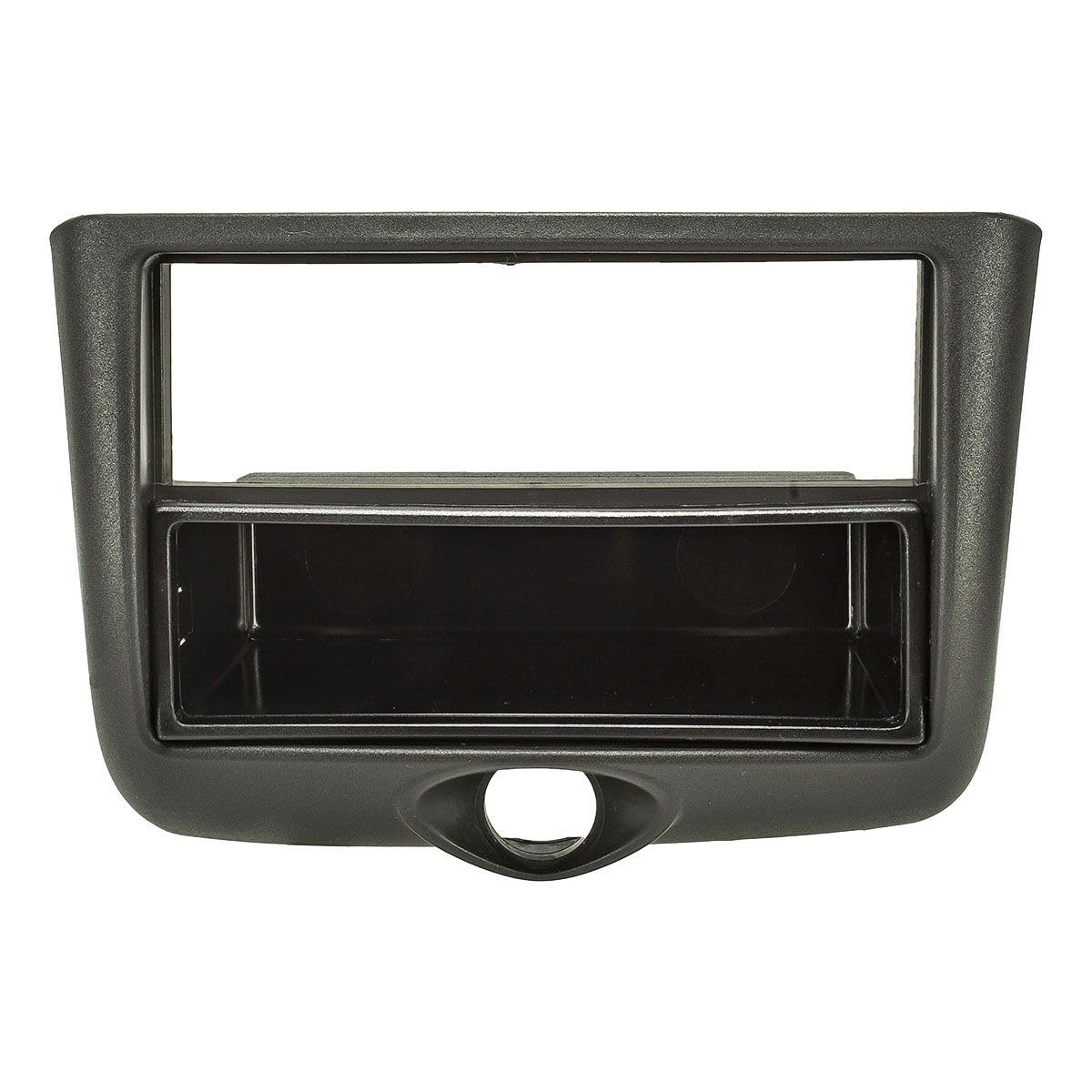 tomzz Audio 2455-024 Set di mascherine per autoradio compatibile con Toyota Yaris P1 e Yaris Verso P1, anni di produzione 1999-2003, nero, con adattatore per autoradio ISO