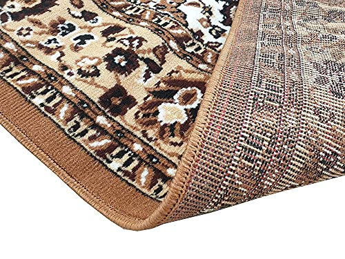 Image of Soft Washable Beautiful Acrylic Rugs for Home Decor Living Room 5x7 feet (150 x 200 CM) Gold