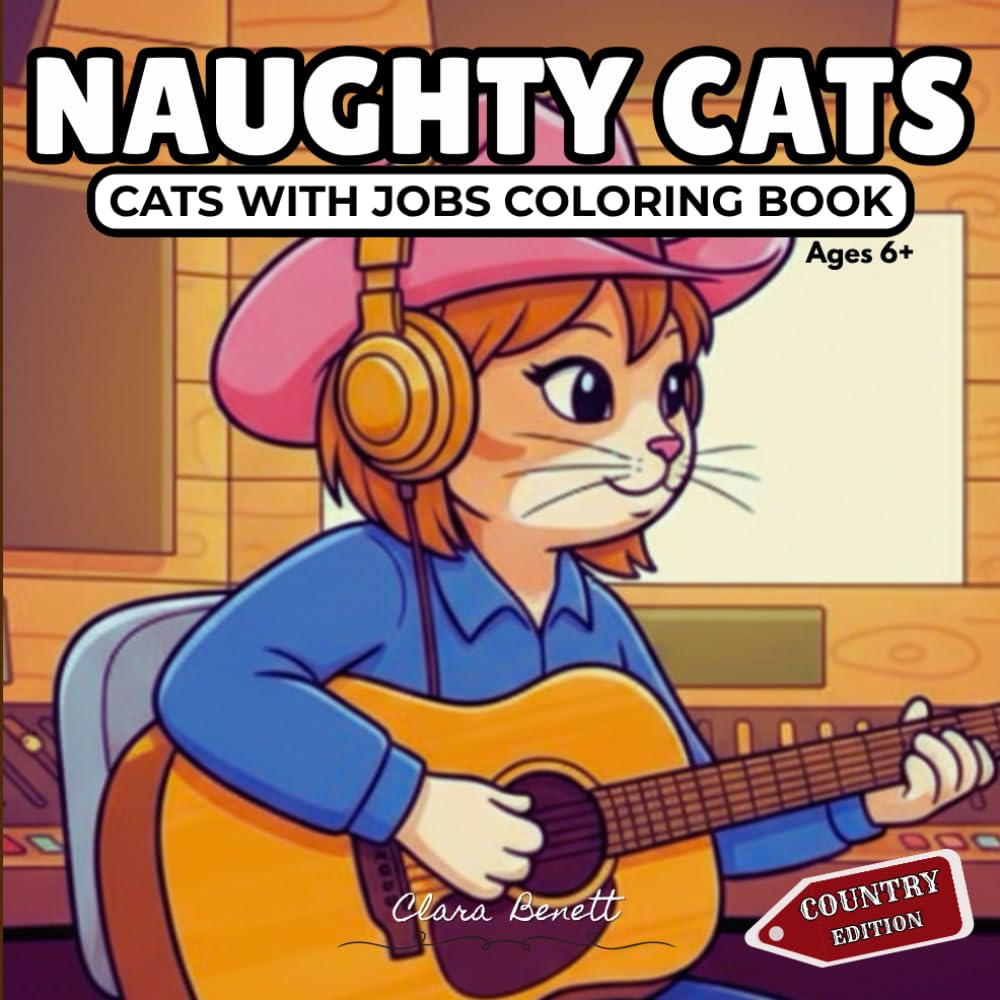 NAUGHTY CATS: CATS WITH JOBS COLORING BOOK