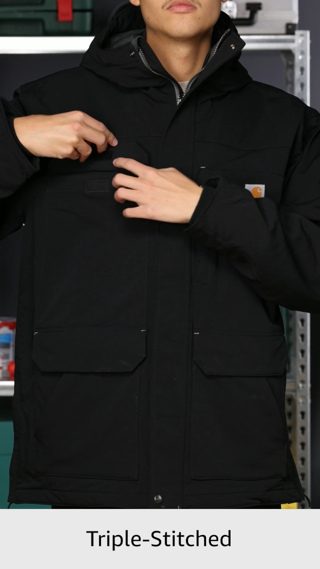 Amazon.com: Super Dux Relaxed Fit Insulated Traditional Coat Black