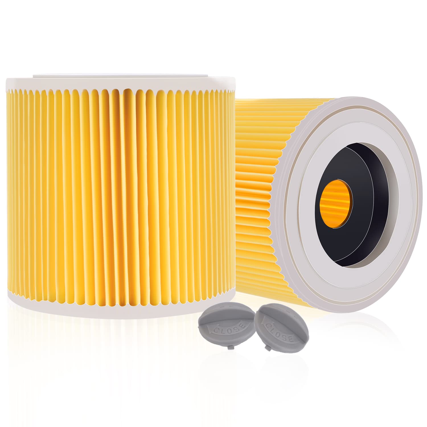 Rebirthcare filtri aspirapolvere per kärche premium wd3 wd2 mv2 mv3 wd 3p, wd 3.200, wd 3.500 p, se 4001, se 4002, a2054, a2004, a2254, a2604, filtro aspirapolvere 6.414-552.0/64145520 (WD3-2PCS)