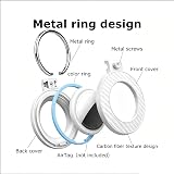 ZXgomg Waterproof for Apple Airtag Holder Case with Lock,Pendant Keyring Case with Keychain for Luggage/Bicycles/Pets - 2