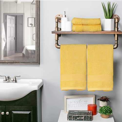 PUPOPIK Hand Towels for Bathroom 2 Pack-100% Cotton Hand Towel