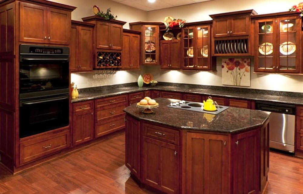 L&D Renovations 10 x 10 Kitchen Cabinets (Shaker Cognac)