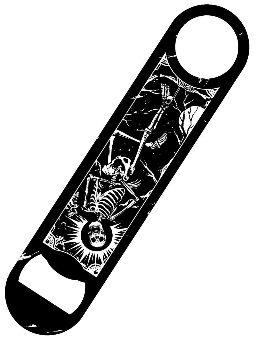 Deadly Tarot The Hanged Man Bar Blade Bottle Opener Black 18x4cm - Lightweight and Portable, Suitable for Parties, Barbecues, Home, and Bars