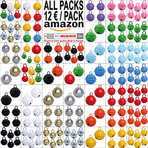 Campanellini argentati (6x 15 mm argento)