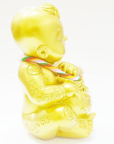 Miniatura 6 de Thai los Amuletos Magic regalo Tailandia kumanthong "reak traab-rab-chock Estatua" por archan Khom traivet