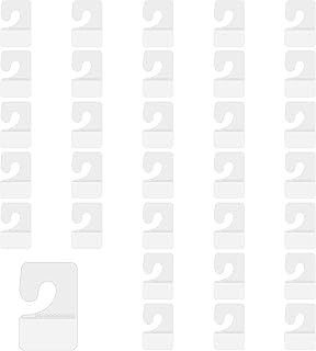 100 PCS Clear Sticky Hang Tabs, Plastic Sticky Hanging Tabs for Store Displays Retail Displays (Medium Hook Hole)