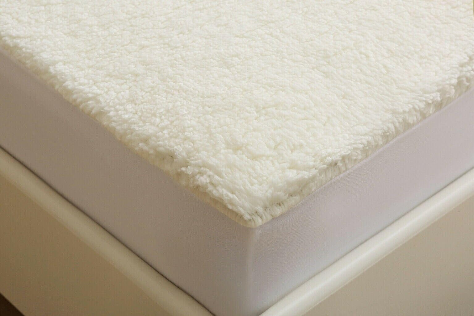 Value Comfort Home Thermal Fleece Underblanket, Deep Fitted, Warm Mattress Topper Protector, Fitted Sheet, Super Soft (Single)