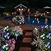 Doingart Garden Solar Lights Outdoor - 5 Pack Solar Stake Light Multi-Color Changing LED Garden Lights, 2 Pack Solar Lily Flower Powered Lights and 3 Pack Fiber Optic Butterfly Decorative Light
