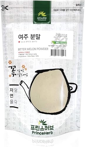 Miniatura 2 de Polvo medicinal de hierbas coreanas Polvo de melón amargo 100% natural (melón amargo4 onzas)