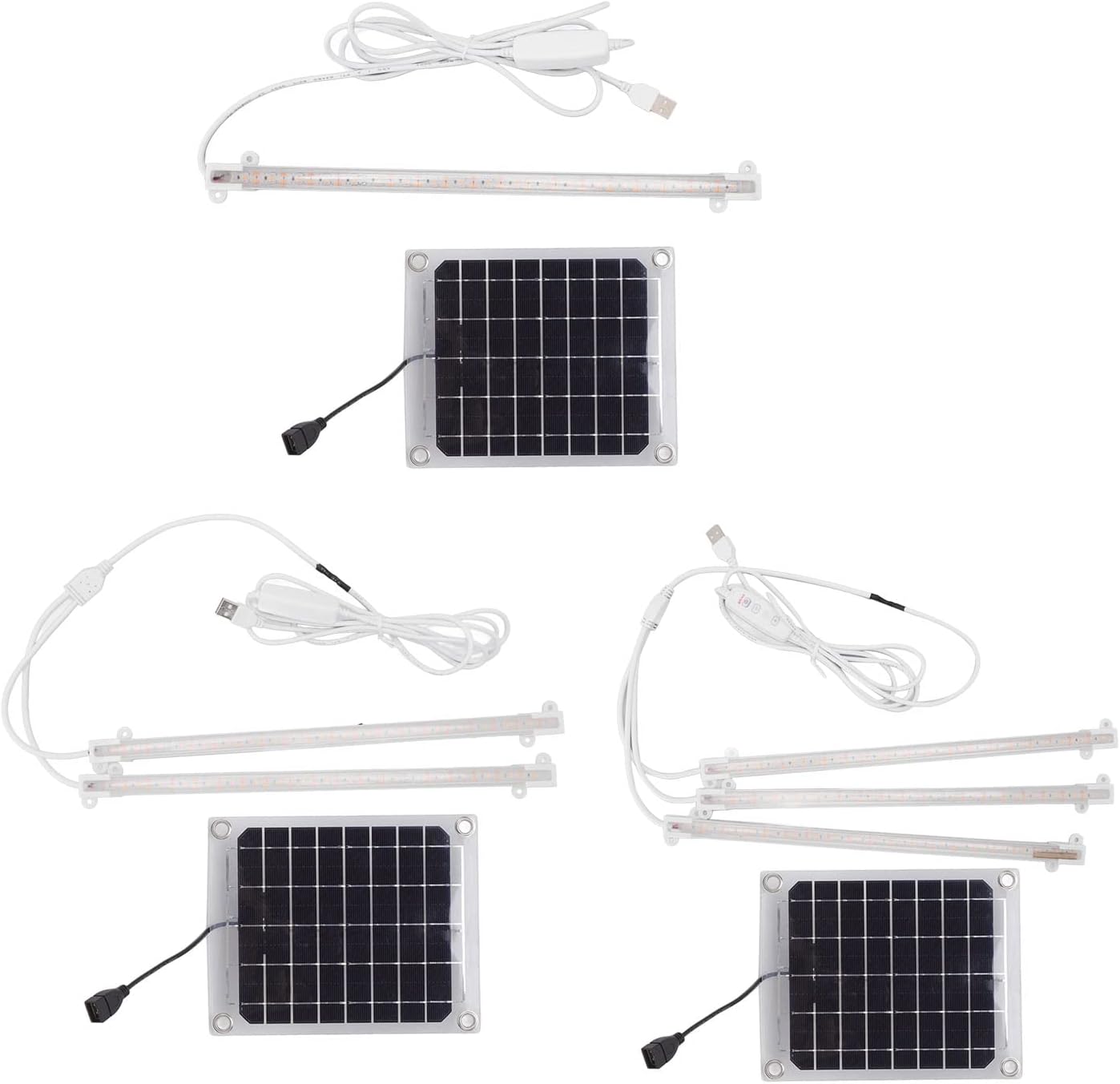 LED Grow Light, Solar Grow Light for Plant,Plant Growing Lamp for Indoor Plants,Grow Light Strip for Balcony Greenhouse Herbs Vegetables Flowers (30W)