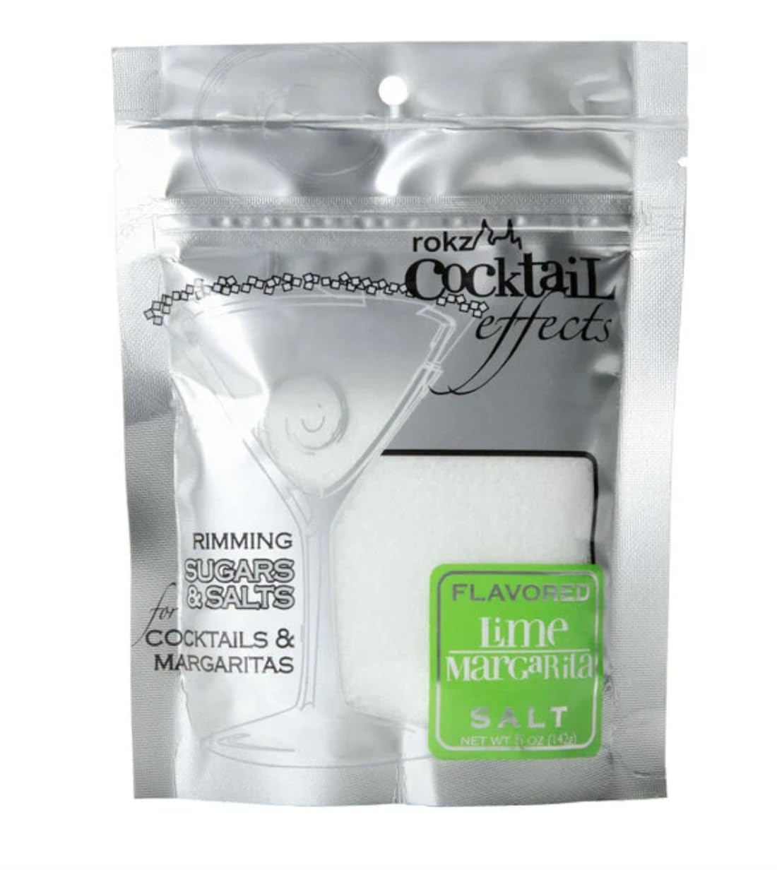Rokz Design Group Margarita Salt, Lime, 5 Ounce