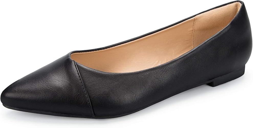 PENNYSUE Women's Pointed Toe Flats Casual Soft Slip On Shoes Amazon