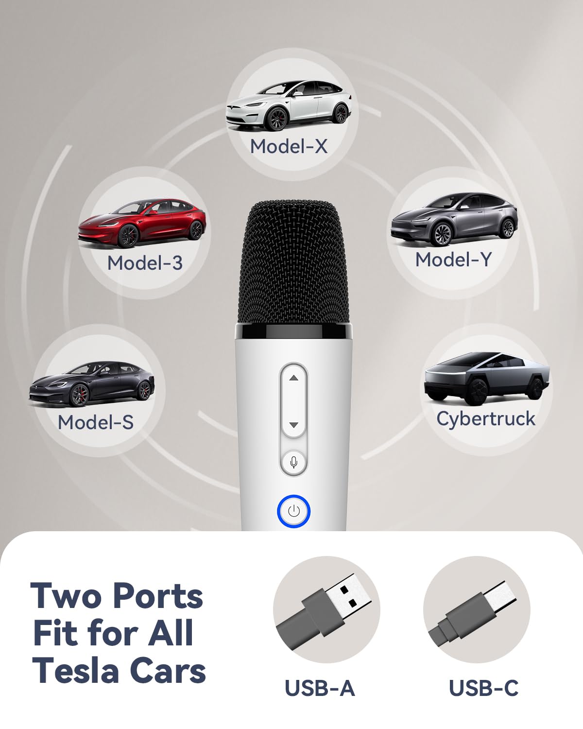 Amazon.com: LvDonic Karaoke Microphone for Tesla Model Y/3/S/X