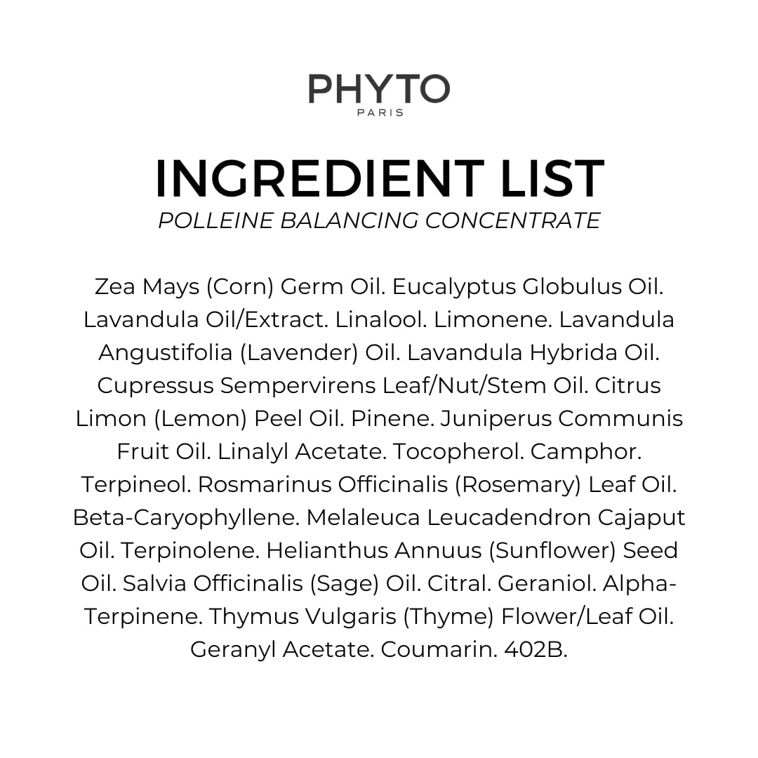 Phyto Polleine Concentrato Equilibrante Fortificante per cuoio capelluto grasso o sensibile 30 ml