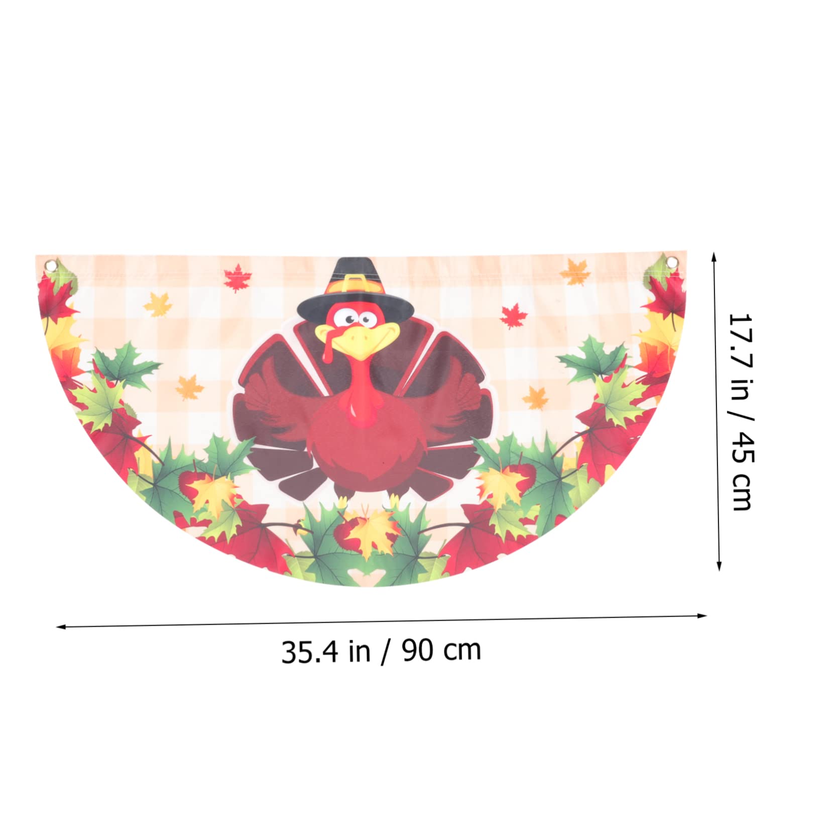 Yardwe 10stücke Herbst Gartenflaggen Halbkreis-design Für Thanksgiving-dekoration Im Freien Wetterfestes Polyester Für Garten Terrasse Balkon Und Rasen