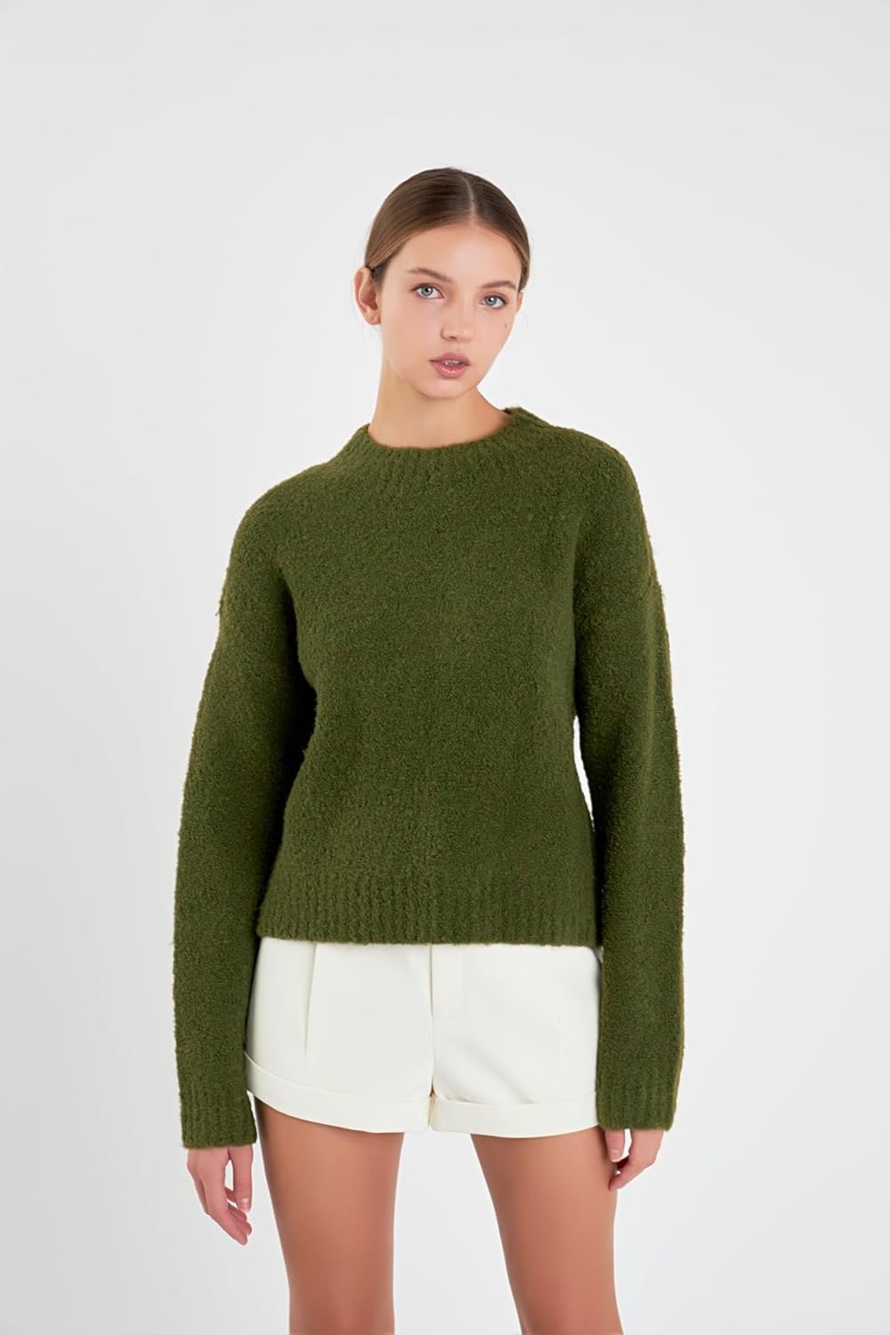 Comfortable Round Neck Sweater by ENGLISH FACTORY - Image 5