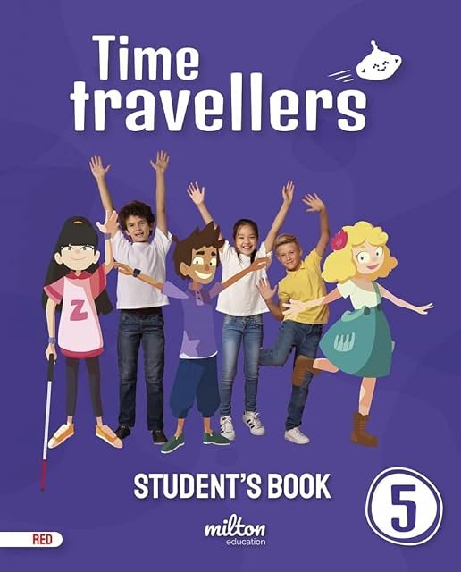 Portada de Time Travellers 5 Red Student S Book English 5º Primaria