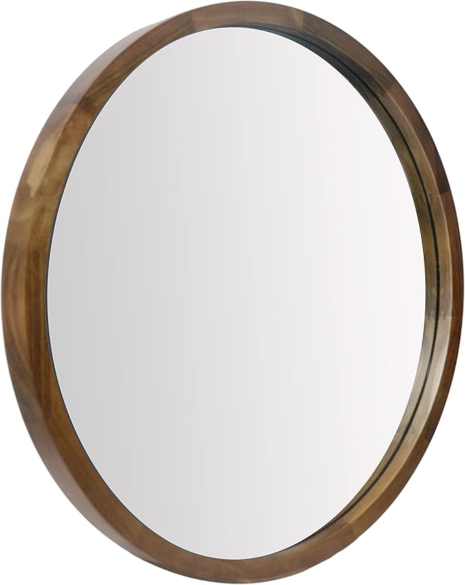 NULIPING 31.5 Inch Round Wall Mirror for Bathroom Large