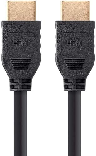 Monoprice Cable HDMI - 3 pies - negro (sin logotipo) de alta velocidad, 4K a 60Hz HDR, 18Gbps, YUV 444, 32AWG, CL2, compatible con UHD TV y más -