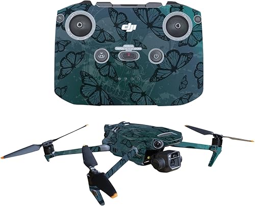 MightySkins Skin Compatible with DJI Mavic 3 - Dark Butterfly | Protective, Durable, and Unique Vinyl Decal wrap Cover | Easy to Apply, Remove, and