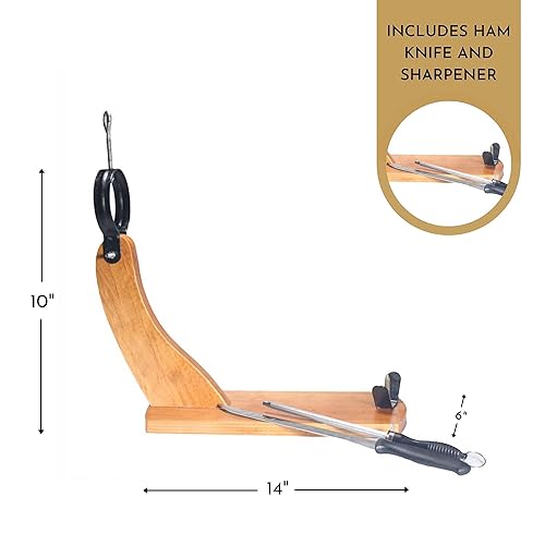 Miniatura 3 de Monte Nevado Jamón Ibérico Bellota (paleta) - Con soporte de jamón y cuchillo - Peso mínimo 10 lb - 32 Meses Tiempo medio de curado - Jamón Ibérico