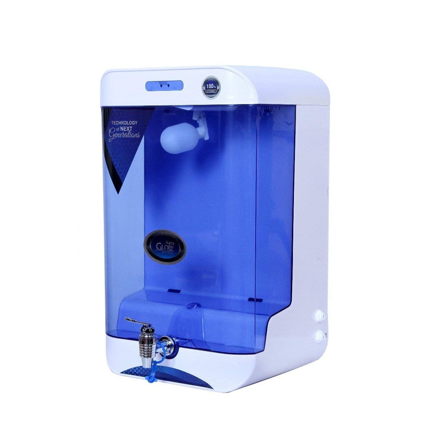 Aqua Glory stage Purification 14 Liter RO + UF + Active copper + TDS Control Water Purifier with Intelligent Disinfection UV LED in Tank Filter For Home Office-image-21