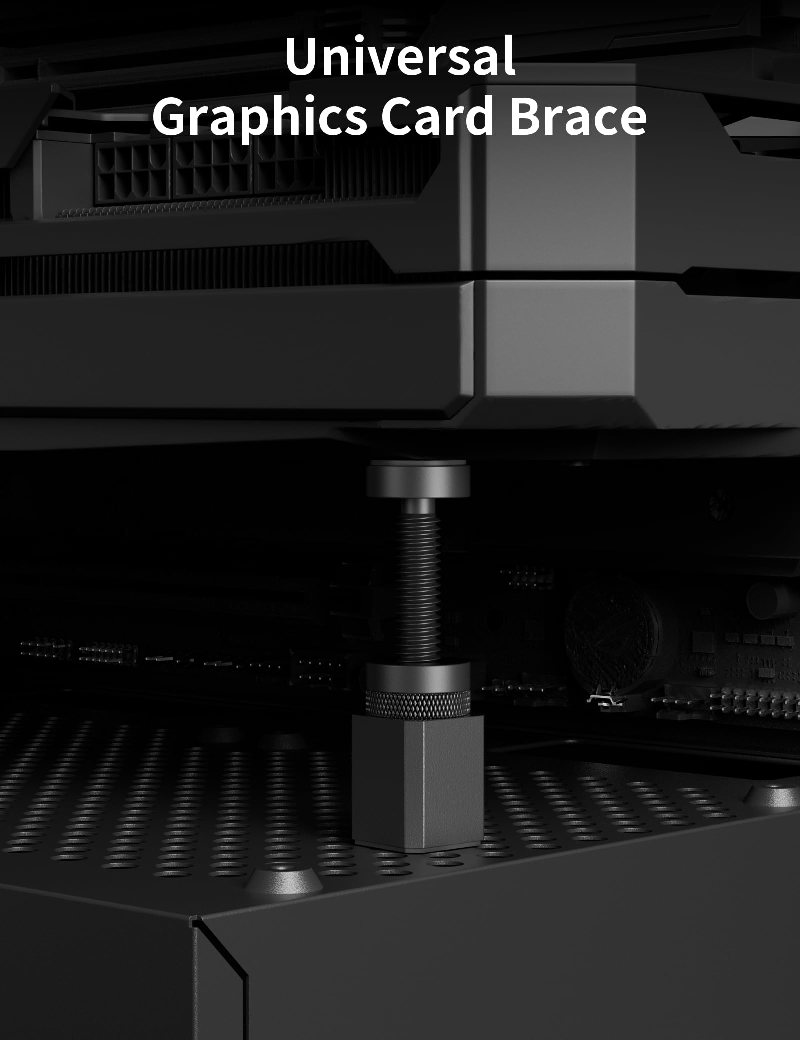 Support GPU Réglable Aluminium Aimanté Noir GH50K 28-50mm
