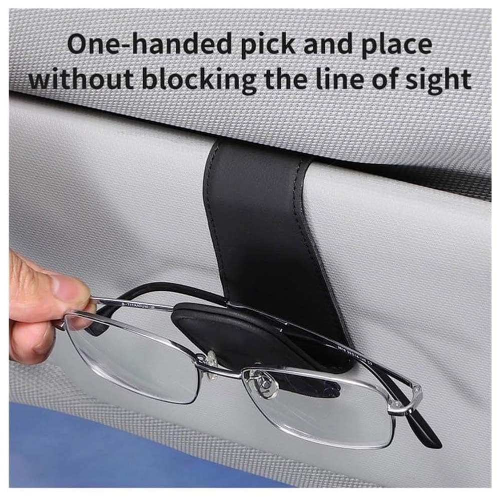 Tenedor De Las Gafas Sol del Coche para Xpeng G6 2023-2027, Tenedor MagnéTico Cuero De Las Gafas De La Visera del Sol del Interiores Accesorios,B/Beige