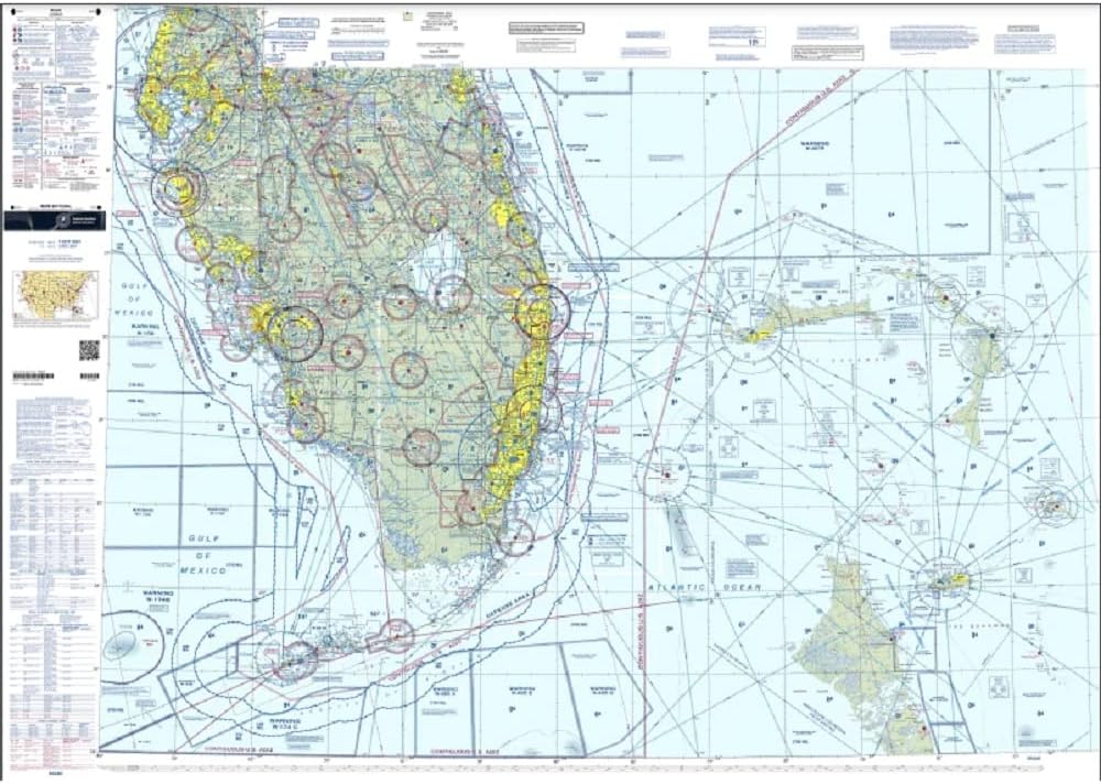 Expired FAA Miami Sectional Chart (SMIA) Wrapping Paper