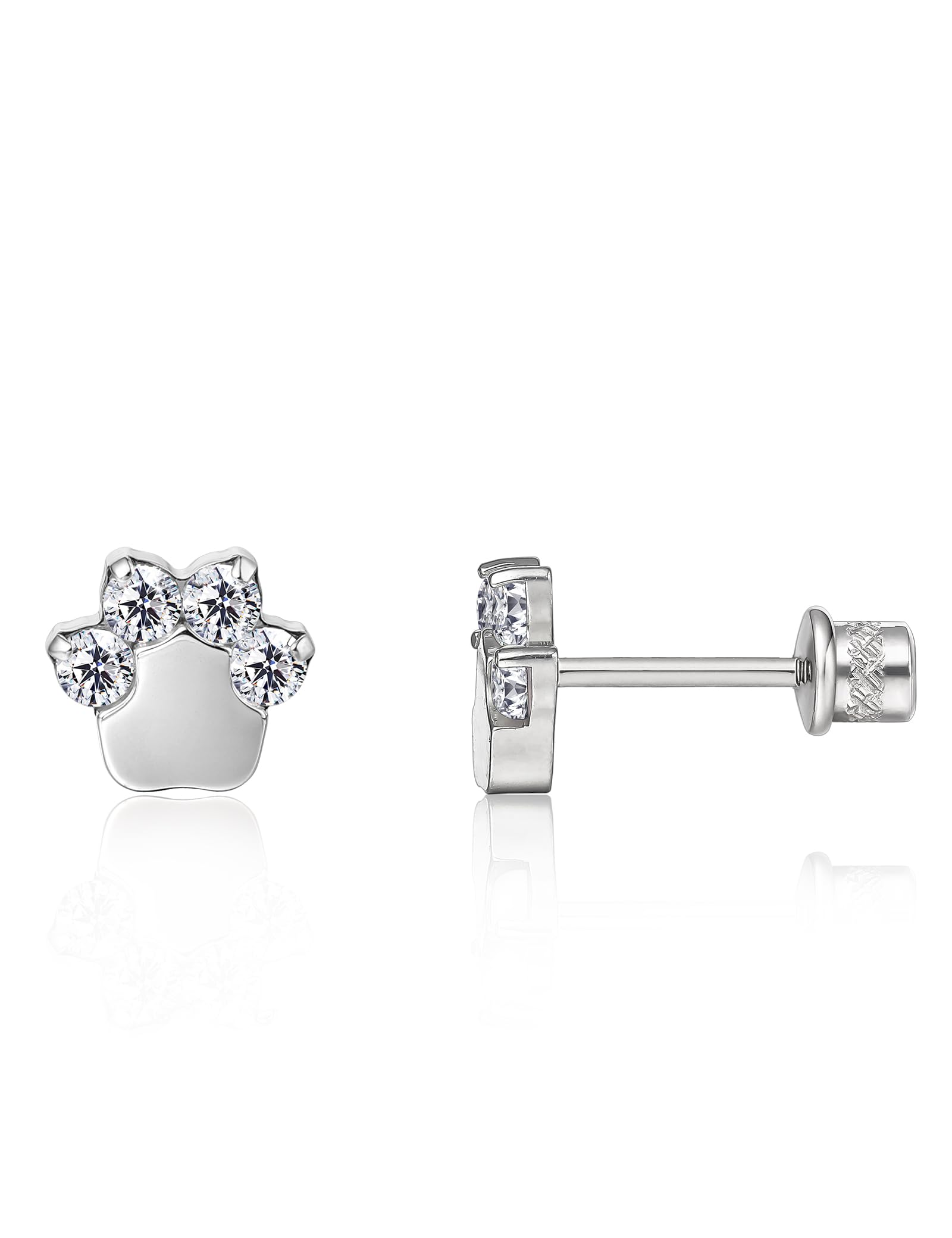 limerencia Hypoallergenic G23 Implant Grade Titanium Screw Back Earrings Tragus Helix F136 Piercing Post for Sensitive Ears Cartilage