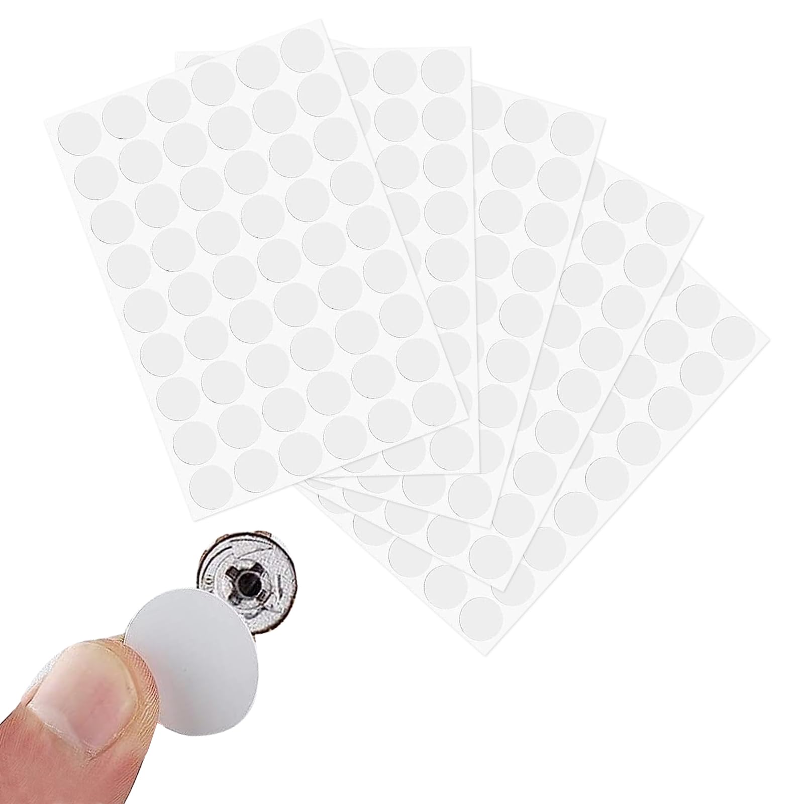 108 Pezzi Tappi Coprivite Bianchi Autoadesivi - Diametro 21mm Per Mobili E Armadi - Foto 10