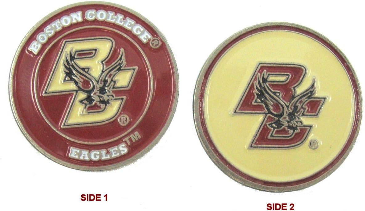 ボストンカレッジイーグルス ゴルフディボットツール 両面BCボールマーカー付き