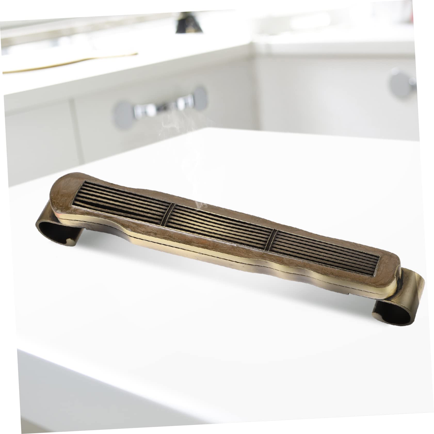 Porta Incenso in Lega di Zinco Oro, Design Classico per Casa