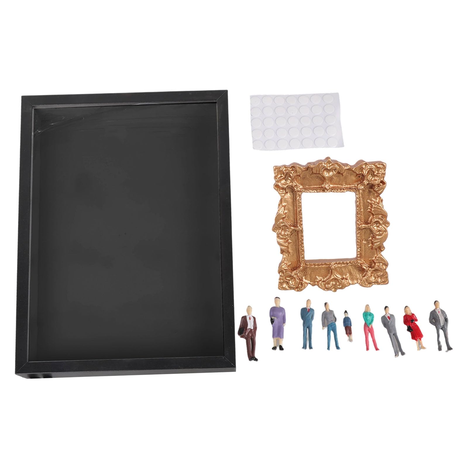 our fave Family Memory Frame Set Miniature Museums with Lights and Tiny Accessories Creative Photo Box Miniature Display Case with Optional Lighting & Figurines for Memories