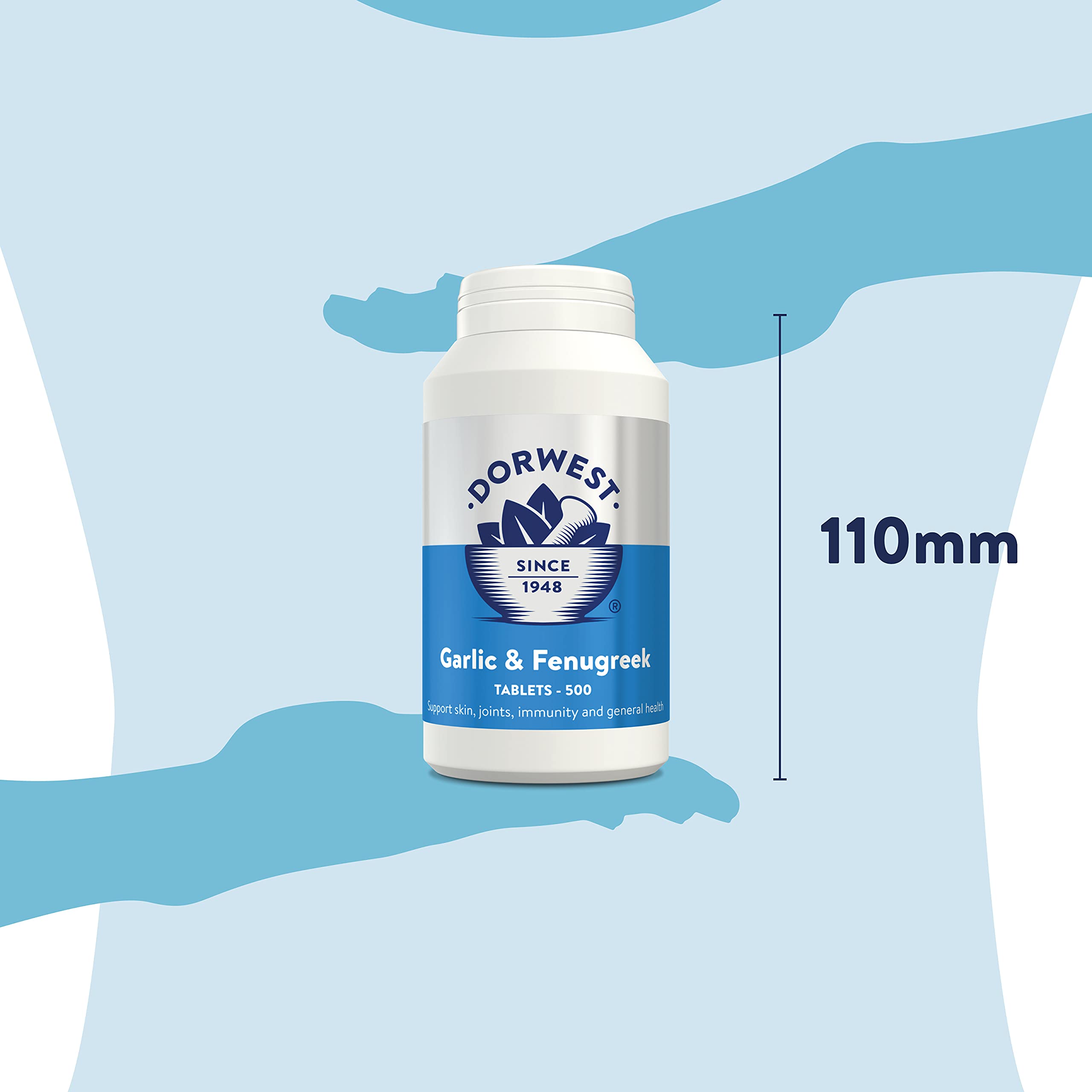 Buy Dorwest Herbs Garlic and Fenugreek Tablets for Dogs and Cats 500