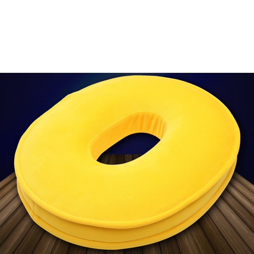 Coussin de siège de mousse de mémoire arrondi contre la douleur au coccyx C