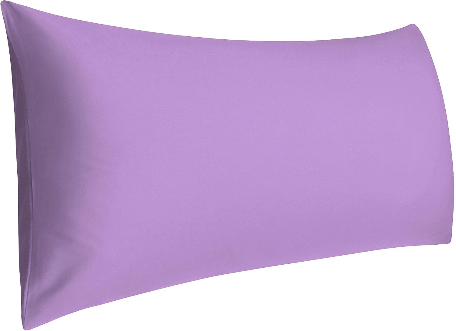 sourcing map Cotton 4ft Body Pillow Cover, Long Bolster Pillowcase - Envelope Closure - Pregnancy Body Support Cushion - Lilac