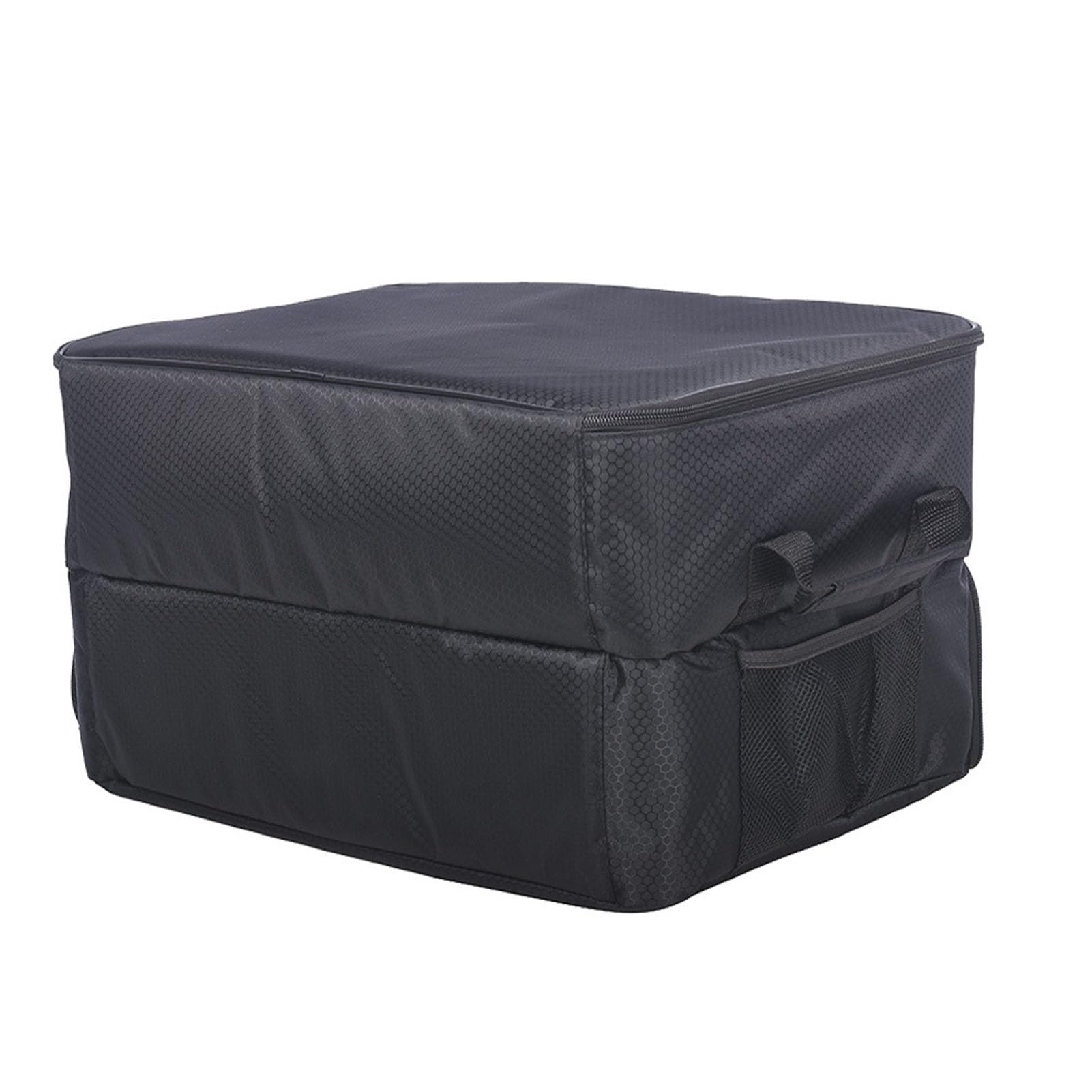 Haofy Organizer do Bagażnika Golfowego, Dwuwarstwowy Organizer do Samochodu Golfowego z PCV 45x34x26 Cm z 4 Przegródkami 2 Kieszenie na Buty Składany, Wentylowany Schowek dla Golfistów Podróżujących