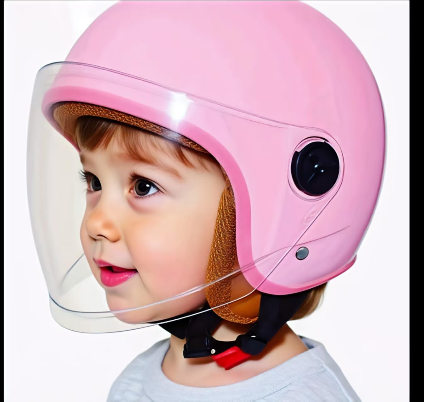 Youth & Kids Gift Retro Electric Motorcycle 3/4 Half Helmet,Toddler Cute 3/4 Open Face Motorcycle Half Helmet,DOT Approved,Boys Girls Go-Kart Dirt-Bike Street Scooter Vespa ATV Helmet
