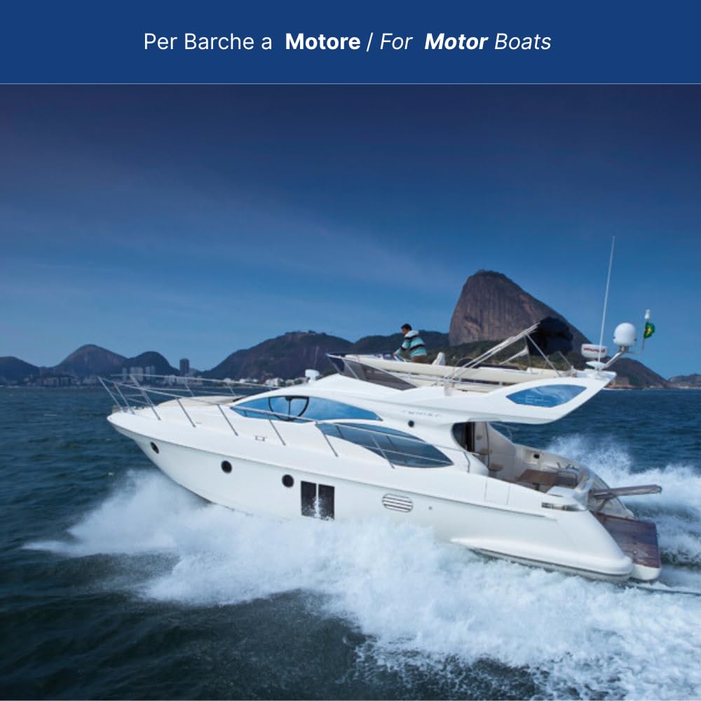 Glomex – Base a Doppio Snodo Glomeasy in Nylon (Bianco), Modello RA135FME – Bloccaggio a Manopola, Passacavo Impermeabile, Filettatura 5/8"x24, Per barche a vela, motore, gommoni, yacht