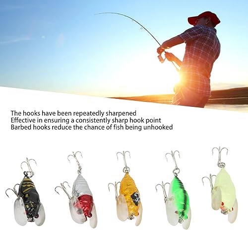 Miniatura 2 de Señuelos de pesca para lubina, señuelos realistas simulan cebo de pesca en forma de cigarrillo, anzuelo artificial de natación de agua dulce, para