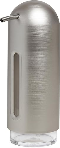 Umbra Penguin - Bomba de jabón, dispensador de jabón de cocina, níquel, 12 oz (12.0 fl oz)