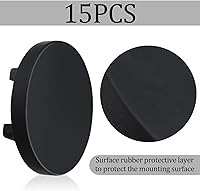 Vista 3 de Yookeer Base de montaje con cremallera magnética, clips de cable magnéticos negros, soporte de alambre multiusos, base de gestión de bridas